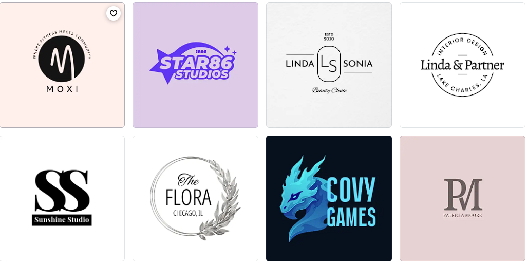Logotipos criados bloco
